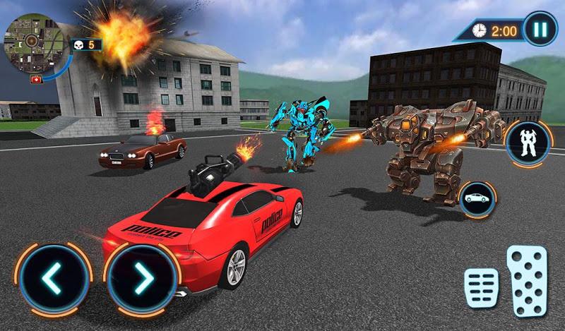 US Police Car Robot Fight Game Screenshot 7