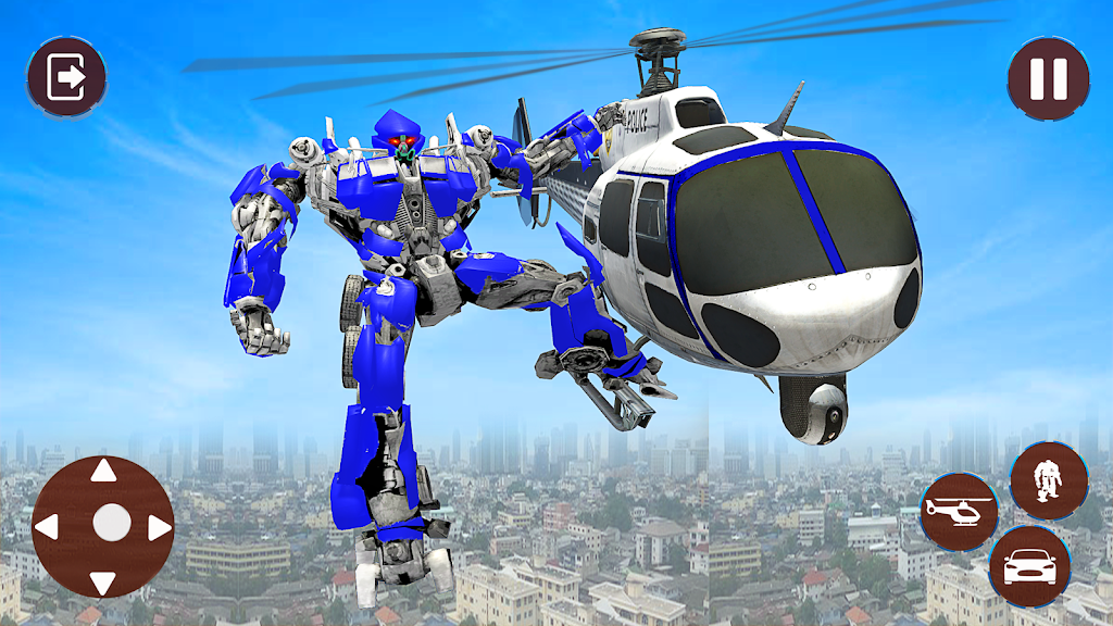 Police Helicopter Robot Transformation Screenshot 2