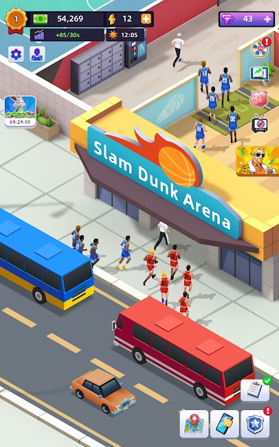 Idle Basketball Arena Tycoon Screenshot 1