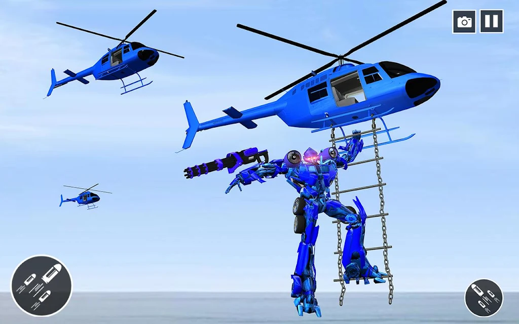 Police Helicopter Robot Transformation Screenshot 1