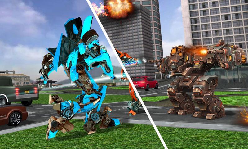 US Police Car Robot Fight Game Screenshot 4