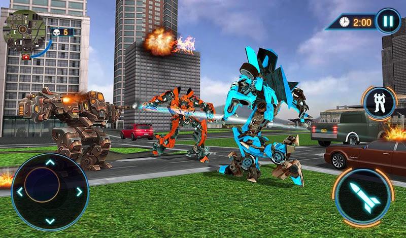 US Police Car Robot Fight Game Screenshot 9