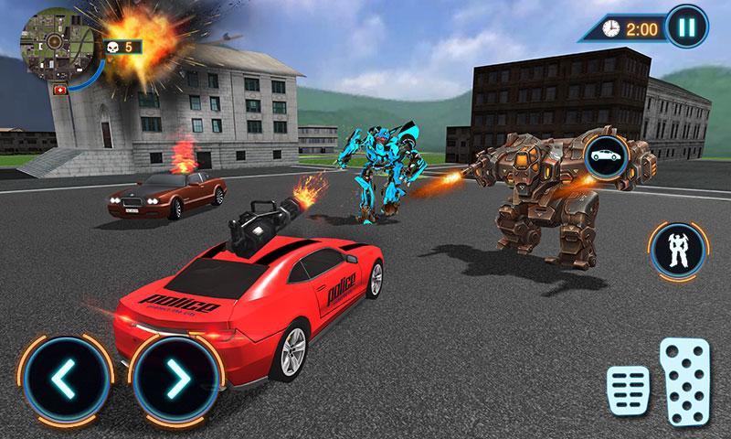 US Police Car Robot Fight Game Screenshot 1