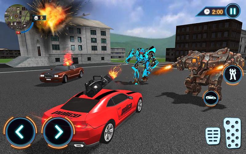 US Police Car Robot Fight Game Screenshot 13