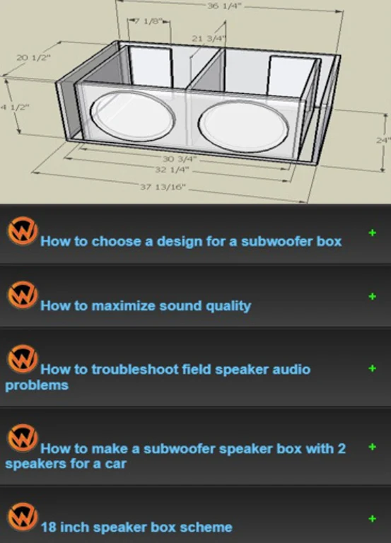 Learn to make speaker boxes Screenshot 3