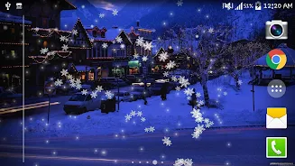 Snow Night City live wallpaper Screenshot 8