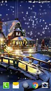 Snow Night City live wallpaper Screenshot 4