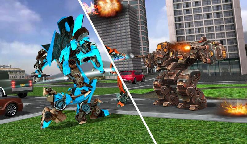 US Police Car Robot Fight Game Screenshot 11 