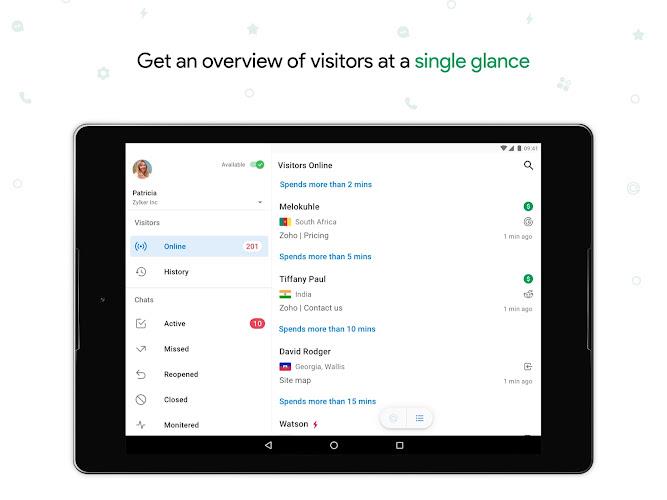 Zoho SalesIQ - Live Chat App Screenshot 7