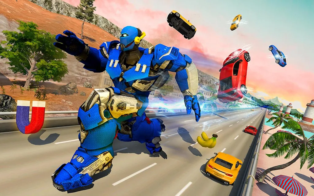 Speed Robot Highway Racing Screenshot 1