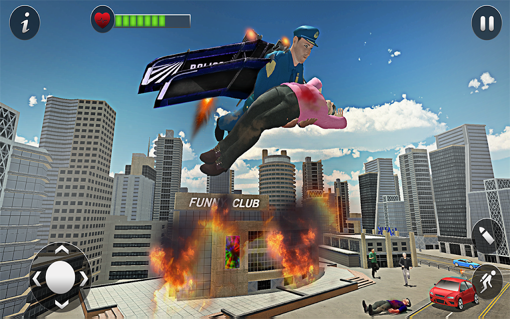 Bay Jetpack Hero Tội ác Tp. Screenshot 1