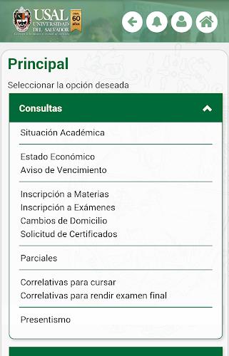 USAL - Gestión Académica Screenshot 4 