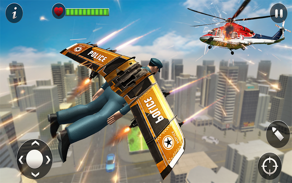 Bay Jetpack Hero Tội ác Tp. Screenshot 2