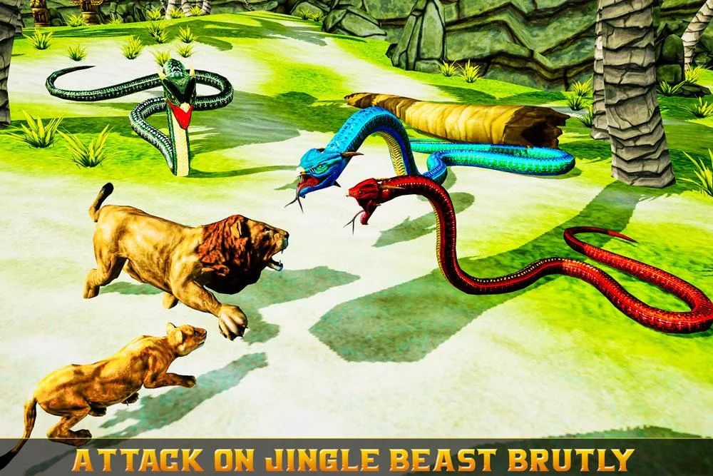 Fantasy Anaconda Snake Attack Screenshot 1