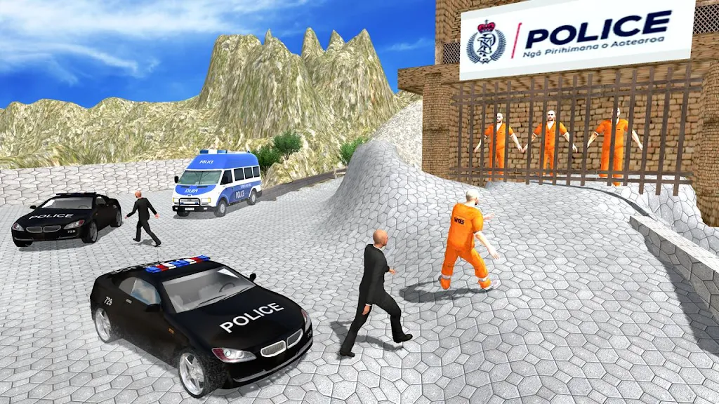 Police Van Hill Driving Games Screenshot 2 