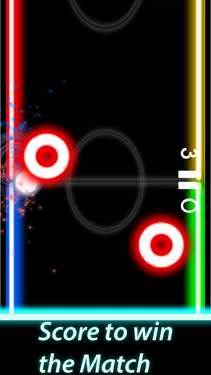 Glow Air Hockey Mania Screenshot 1