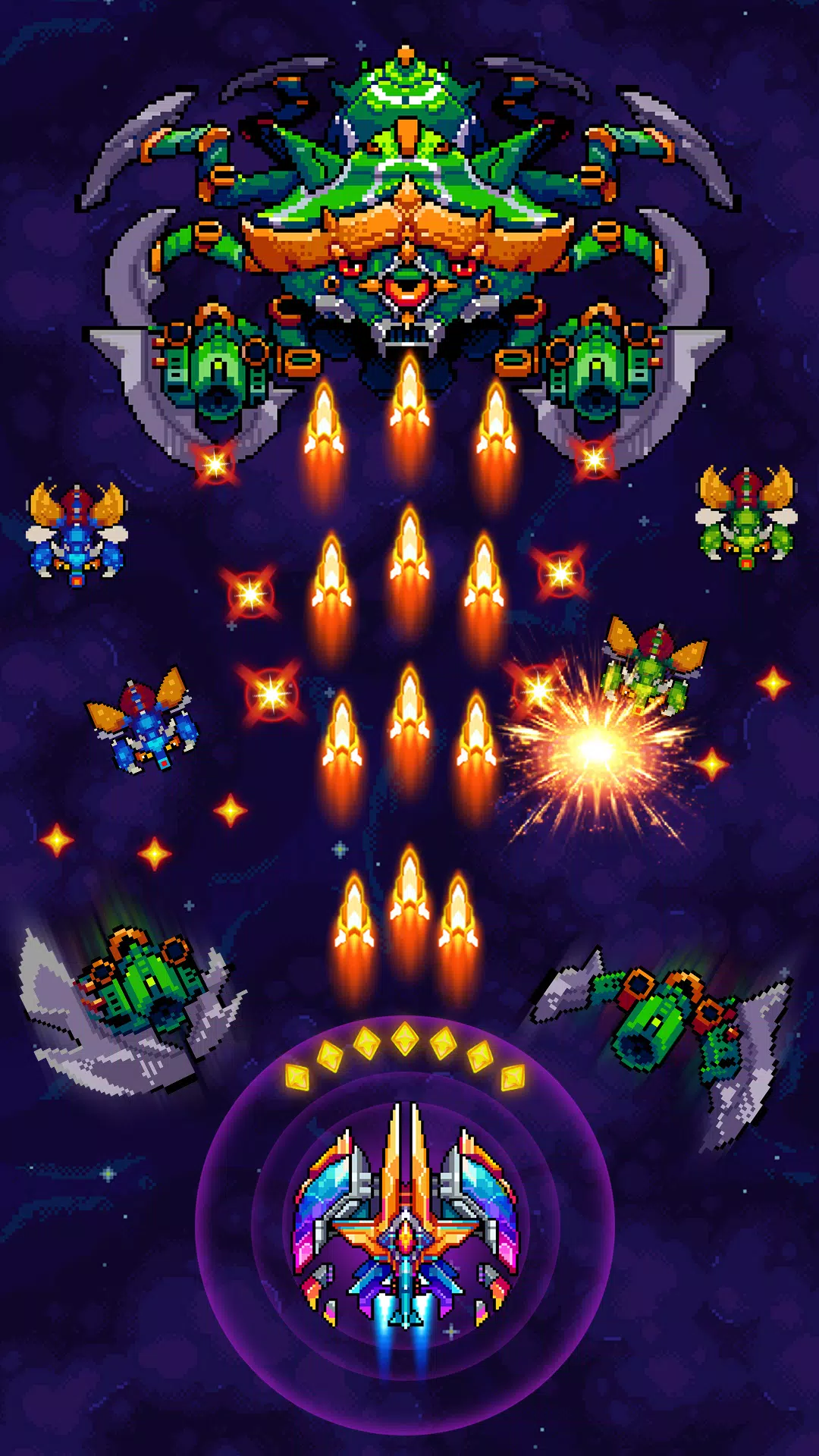 Galaxiga - Classic 80s Arcade Screenshot 1