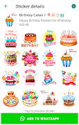 Happy Birthday Stickers Screenshot 1 