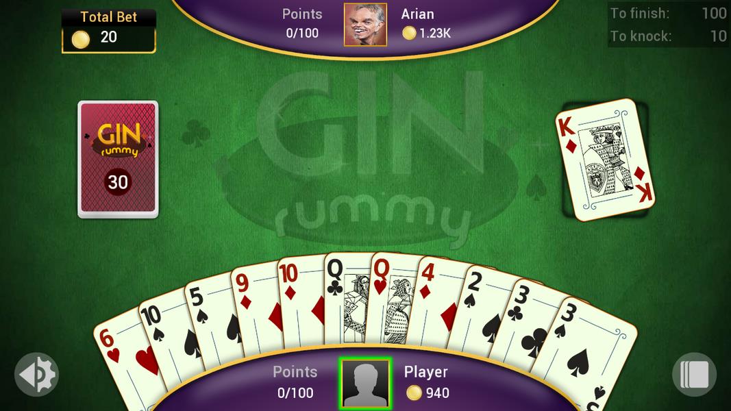 Gin Rummy Offline Screenshot 1 