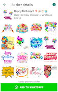 Happy Birthday Stickers Screenshot 3