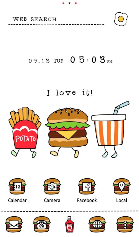 Silly Burgers Theme +HOME Screenshot 3