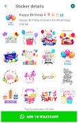 Happy Birthday Stickers Screenshot 8