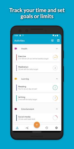 Timelog - Goal Time Tracker Screenshot 1 
