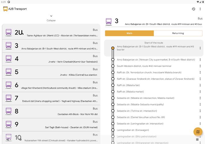 A2B. Yerevan Public Transport Screenshot 11