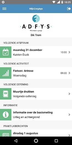 MijnZorgApp Screenshot 1 