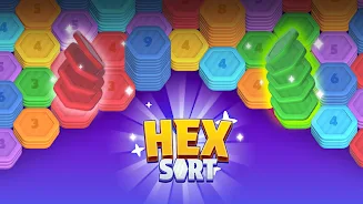 Hex Sort: Hexa stack puzzle Screenshot 1