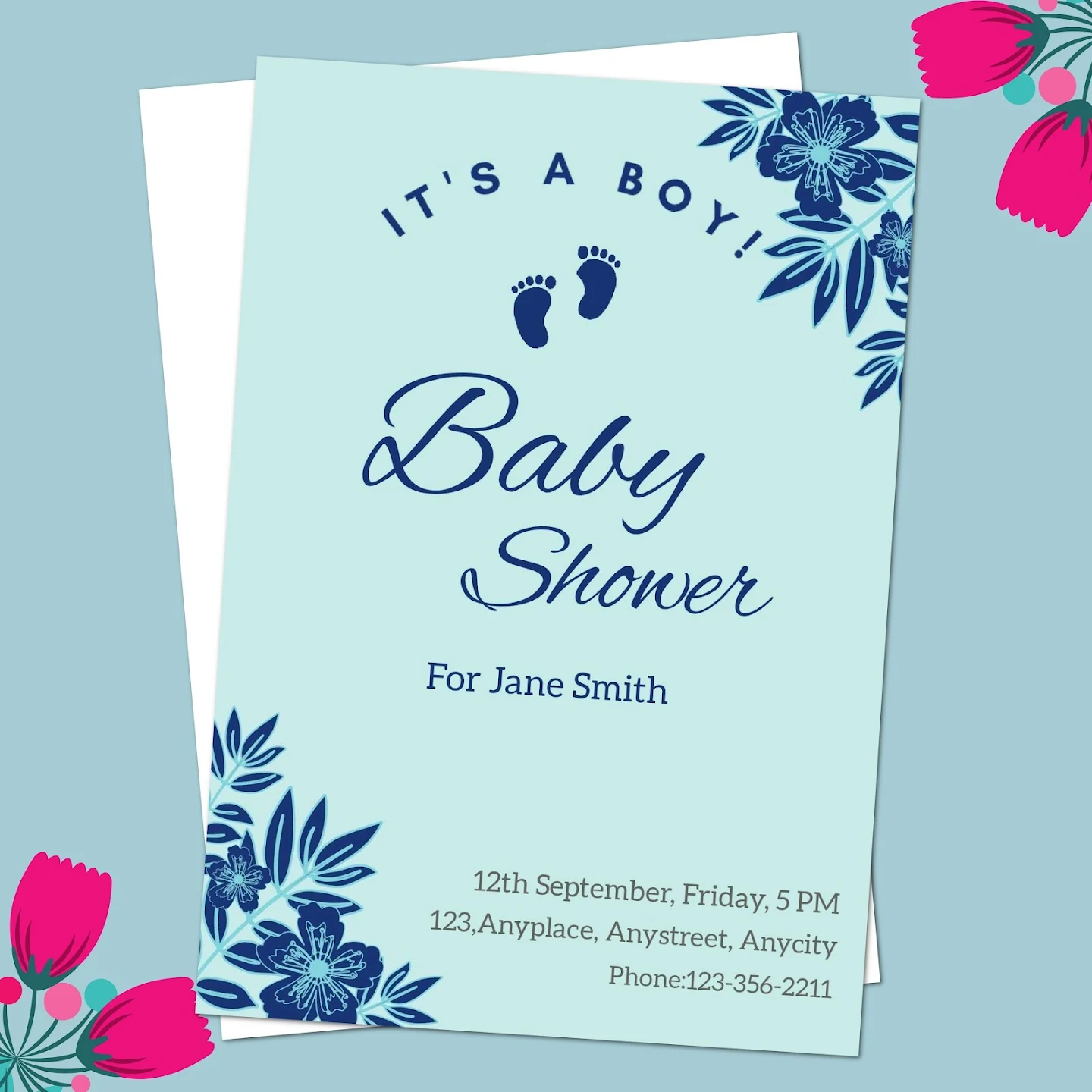 Baby Shower Invitation Card Maker Screenshot 1 