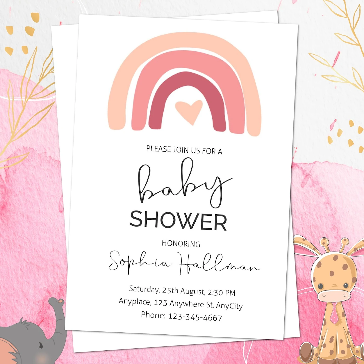 Baby Shower Invitation Card Maker Screenshot 2