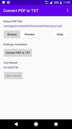 Convert PDF to TXT text Screenshot 2