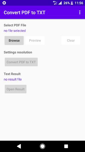 Convert PDF to TXT text Screenshot 1