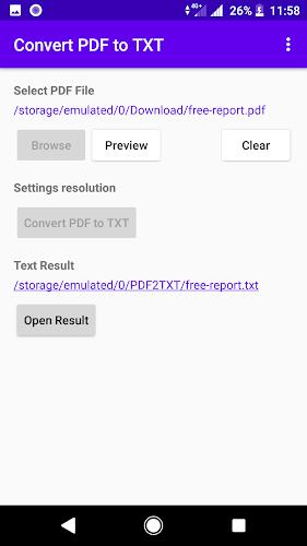 Convert PDF to TXT text Screenshot 4 