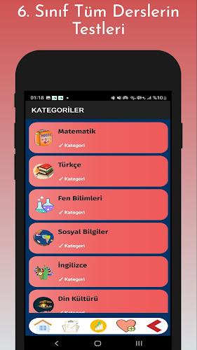 6. Sınıf Test Çöz Tüm Dersler Screenshot 2 