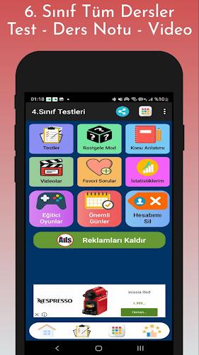6. Sınıf Test Çöz Tüm Dersler Screenshot 1