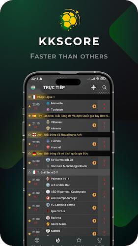 KKScore - Live Football Scores Screenshot 1