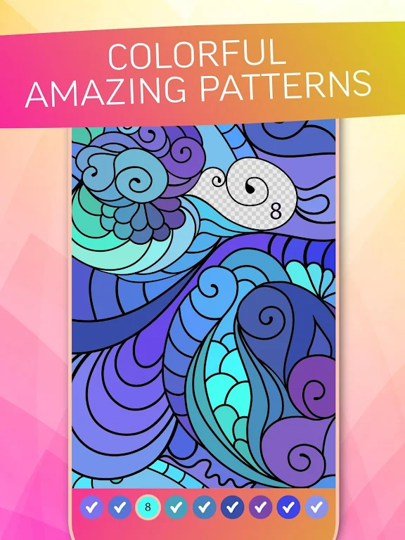 Antistress Coloring By Numbers Screenshot 1 