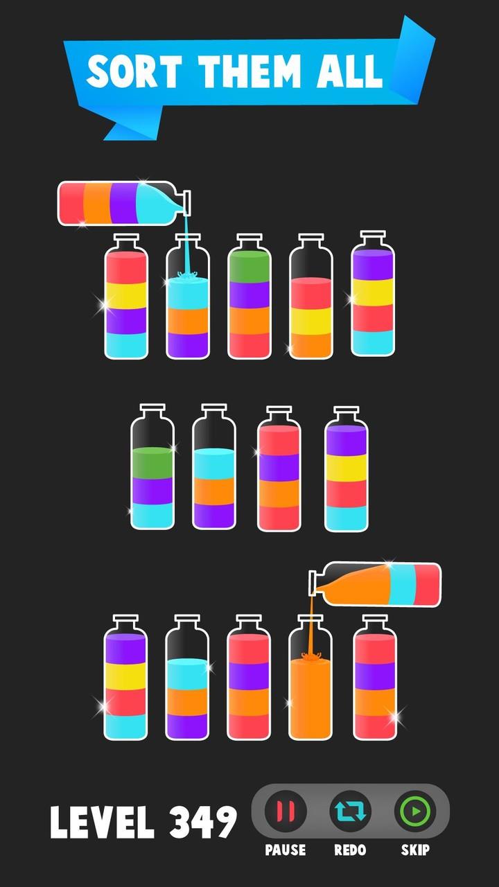 Water colors sort puzzle game Screenshot 5