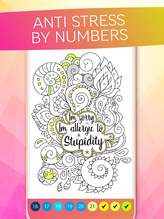 Antistress Coloring By Numbers Screenshot 3 