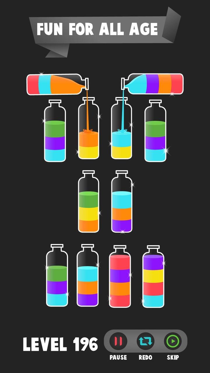 Water colors sort puzzle game Screenshot 3