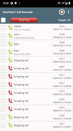 Call Recorder by Cherinbo Screenshot 2 