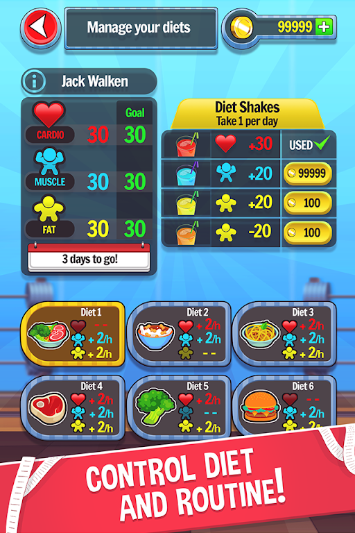 Fat No More: Sports Gym Game Screenshot 1 