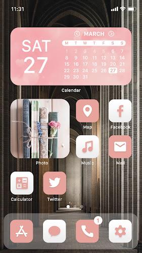 Wow Salmon White - Icon Pack Screenshot 1