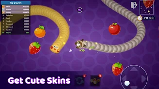 Worms Merge: idle snake game Screenshot 1