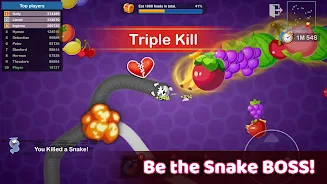 Worms Merge: idle snake game Screenshot 2 