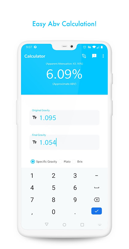 Simple ABV Calculator Screenshot 1