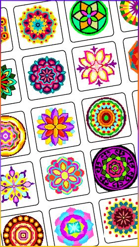 Mandala Pixel Art Coloring Screenshot 8 