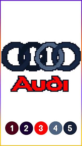 Cars Logo Pixel Art Coloring Screenshot 4 